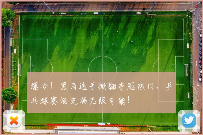 爆冷！黑马选手掀翻夺冠热门，乒乓球赛场充满无限可能！